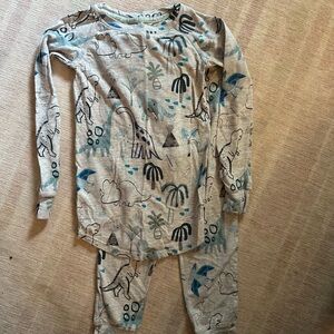 LouLou Lollipop Pajama Set - Blue Dinosaurs